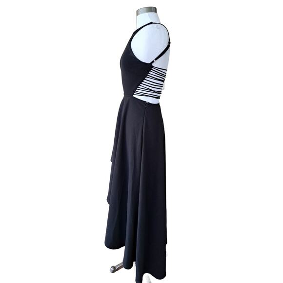 SELFIE LESLIE Dancing Queen Strappy Back Mini to Maxi Dress Small Asymmetrical - Picture 7 of 14